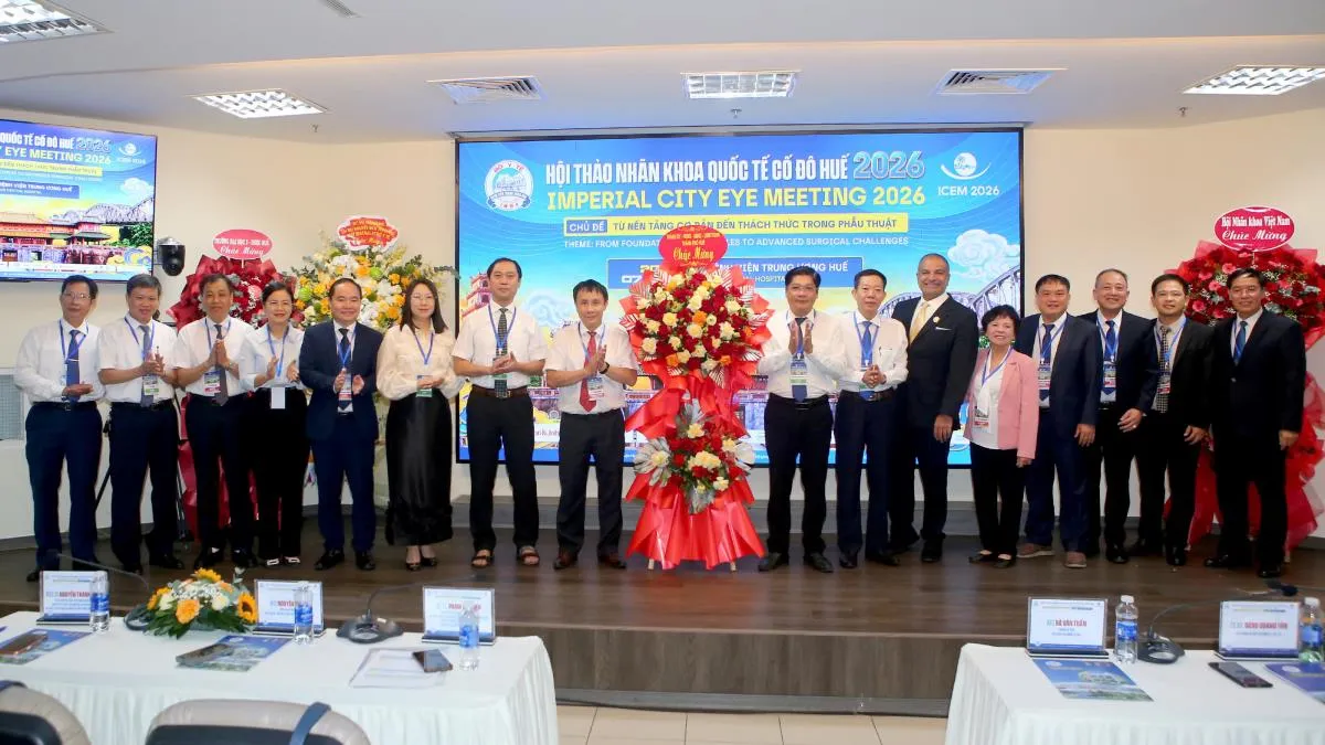 Các đại biểu tại Hội thảo Nhãn khoa Quốc tế Cố đô Huế 2026