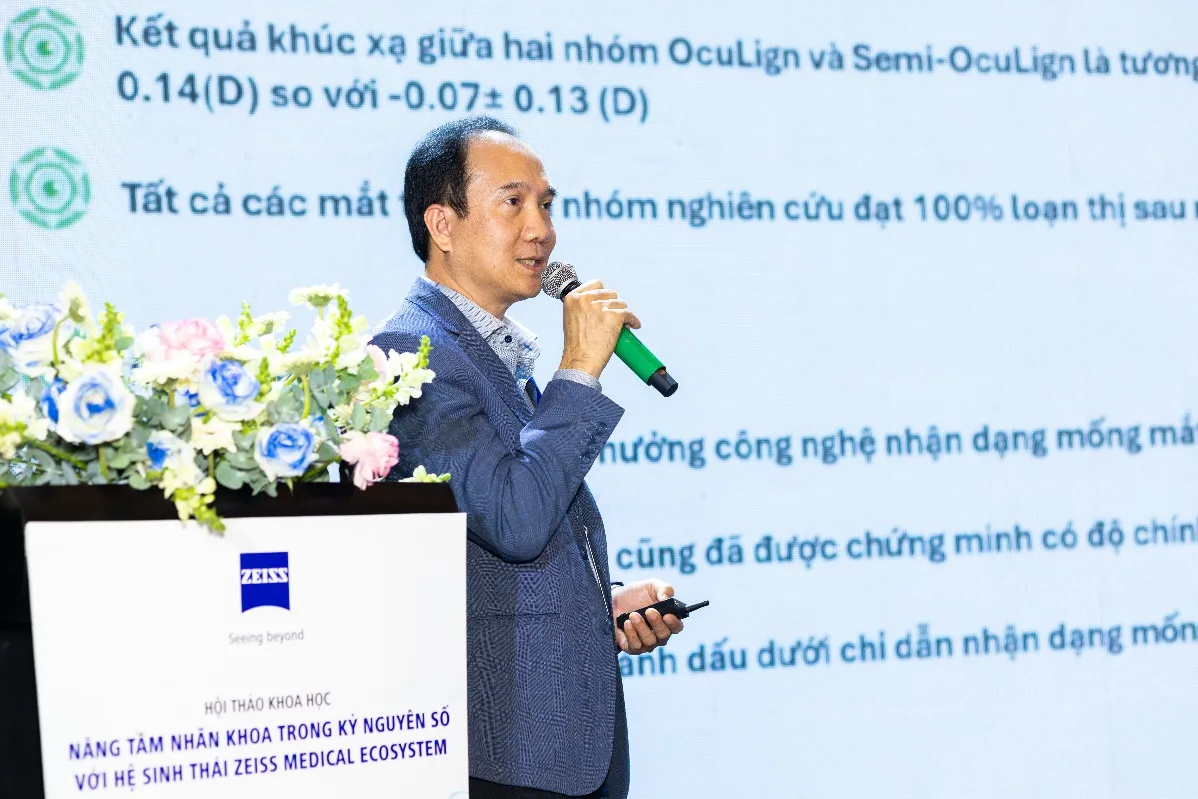 ThS-BS Lê Nguyễn Huy Cường trình bày tại hội nghị